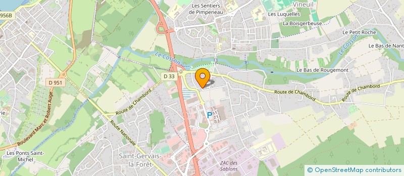 localisation de l'entreprise J B A HOME AMBIANCE  VINEUIL