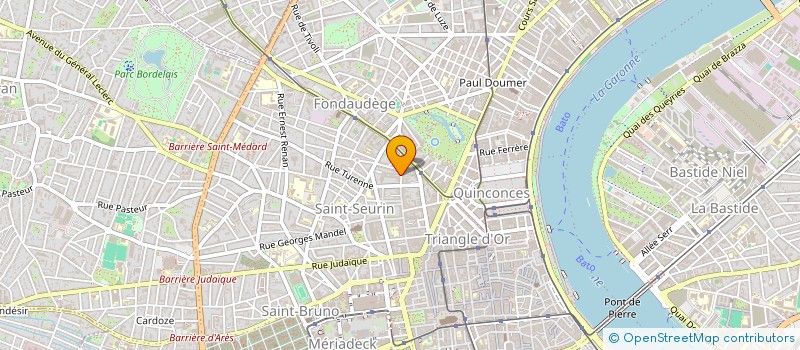 localisation de l'entreprise J & B ARCHITECTURES  BORDEAUX