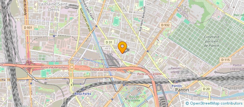 localisation de l'entreprise J.B.C. TRANSPORTS à AUBERVILLIERS