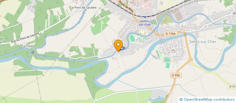 localisation de l'entreprise J.B. CADEAUX  SELLES-SUR-CHER