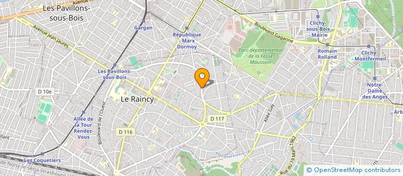 localisation de l'entreprise J&B CAPITAL  LE RAINCY