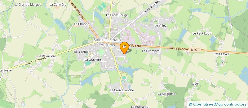 localisation de l'entreprise J.B.CO à SAINT-GERMAIN-DU-BOIS