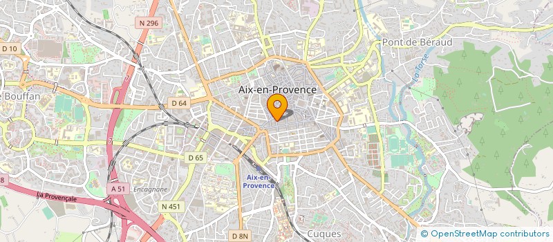localisation de l'entreprise J.B COIFFURE à AIX-EN-PROVENCE