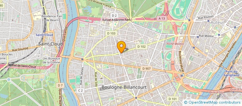 localisation de l'entreprise J.B. CONSEILS à BOULOGNE-BILLANCOURT