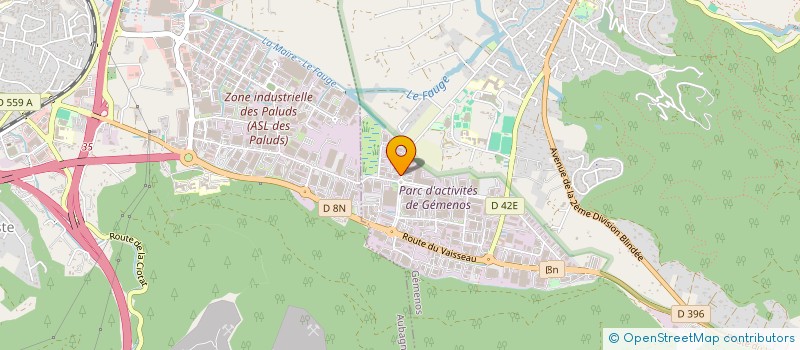 localisation de l'entreprise J.B DIFFUSION  GEMENOS