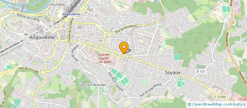 localisation de l'entreprise J.B ETANCHEITE à ANGOULEME