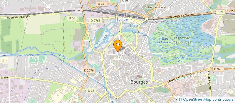 localisation de l'entreprise J.B.F à BOURGES