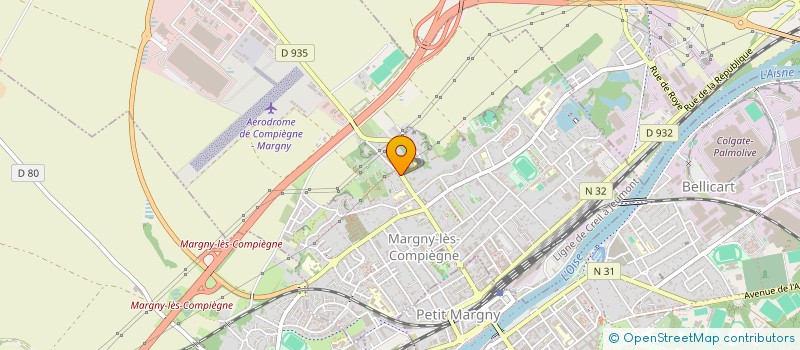 localisation de l'entreprise J B G  MARGNY-LES-COMPIEGNE