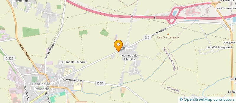 localisation de l'entreprise J B G  BEAUNE-LA-ROLANDE