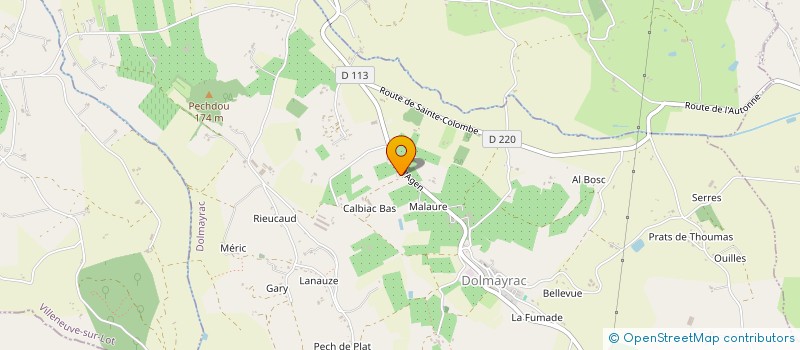 localisation de l'entreprise J.B.GONTRAN  SAINTE LIVRADE SUR LOT