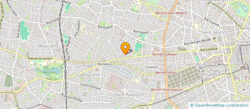 localisation de l'entreprise J B H à BORDEAUX