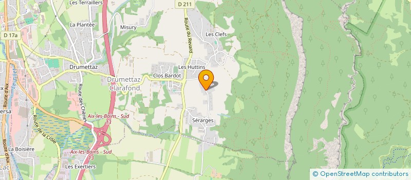 localisation de l'entreprise J.B.H  LE BOURGET-DU-LAC