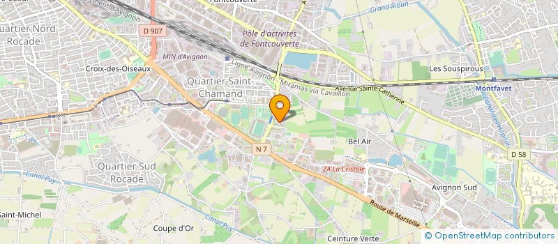 localisation de l'entreprise J B H TECHNIC  AVIGNON