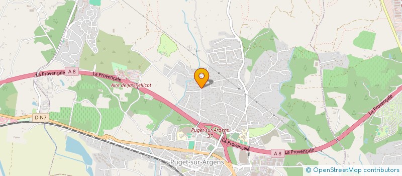 localisation de l'entreprise J B I  PUGET-SUR-ARGENS