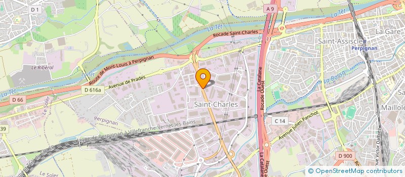 localisation de l'entreprise J B IMPORT  PERPIGNAN