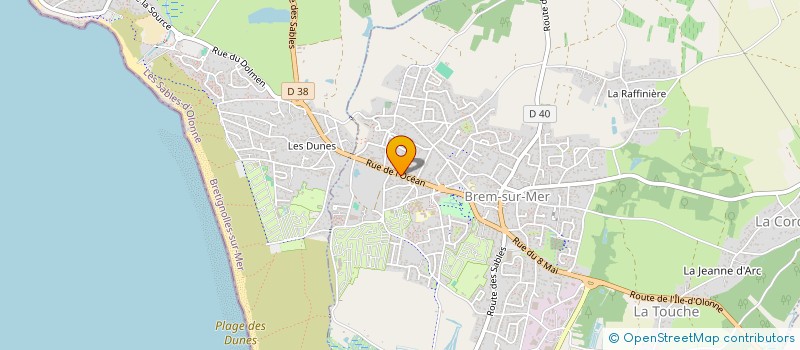 localisation de l'entreprise J.B. INVESTISSEMENT à BREM-SUR-MER