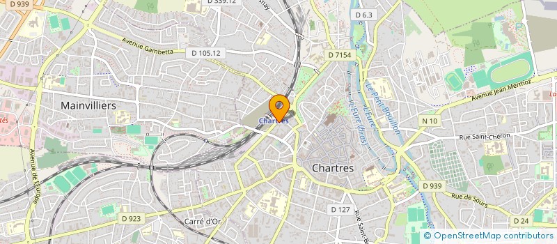 localisation de l'entreprise J.B.J. à CHARTRES