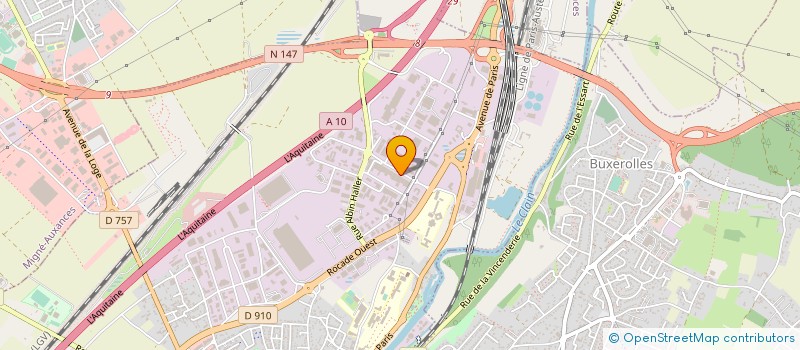 localisation de l'entreprise J.B.L.  POITIERS