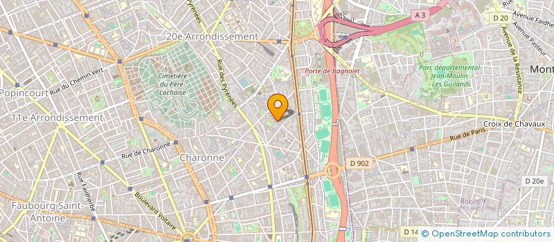 localisation de l'entreprise J.B.L.  PARIS