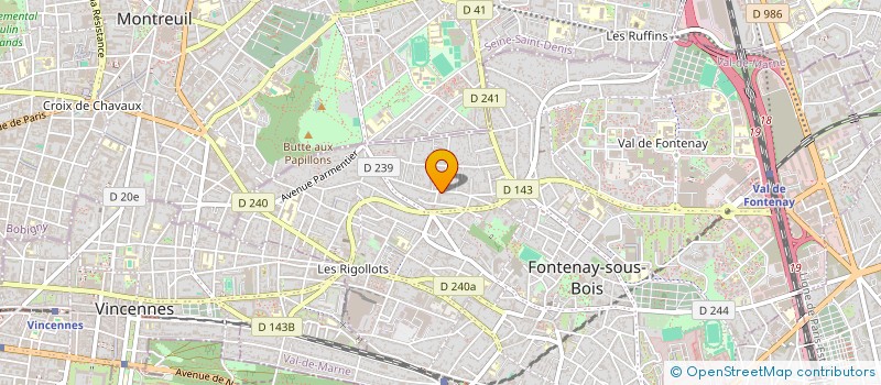 localisation de l'entreprise J B L P à FONTENAY-SOUS-BOIS