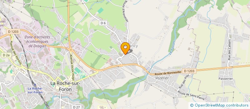 localisation de l'entreprise J.B.L. SANITAIRE CHAUFFAGE  AMANCY