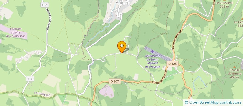 localisation de l'entreprise J.B.M  AUTOIRE