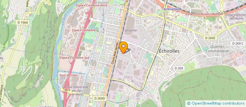 localisation de l'entreprise J.B.M.  ECHIROLLES