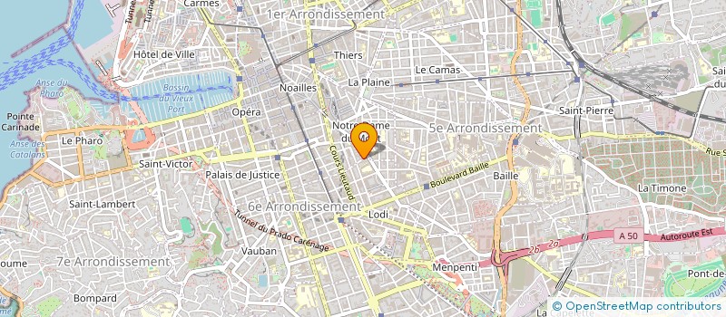 localisation de l'entreprise J B MARKETING à MARSEILLE