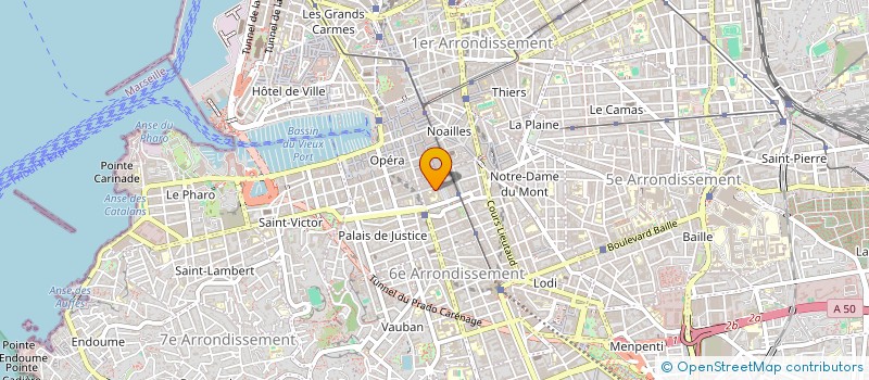 localisation de l'entreprise J.B. MONTGRAND à MARSEILLE