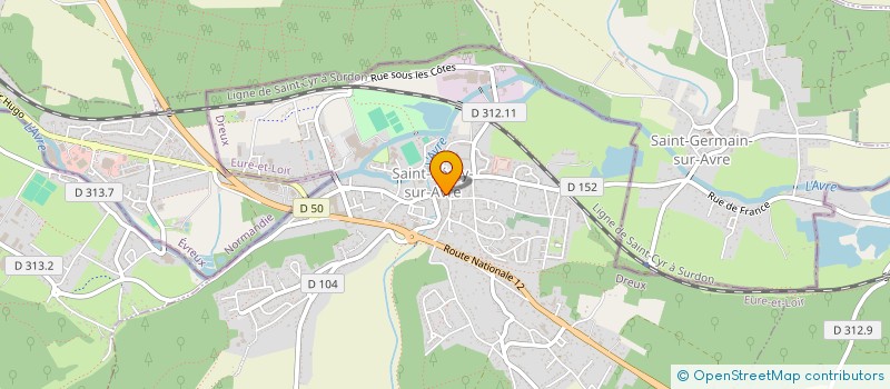 localisation de l'entreprise J B O à SAINT-REMY-SUR-AVRE