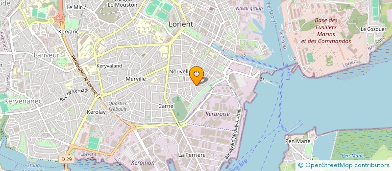 localisation de l'entreprise J.B.P  LORIENT