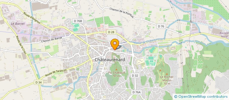 localisation de l'entreprise J.B.P.  CHATEAURENARD