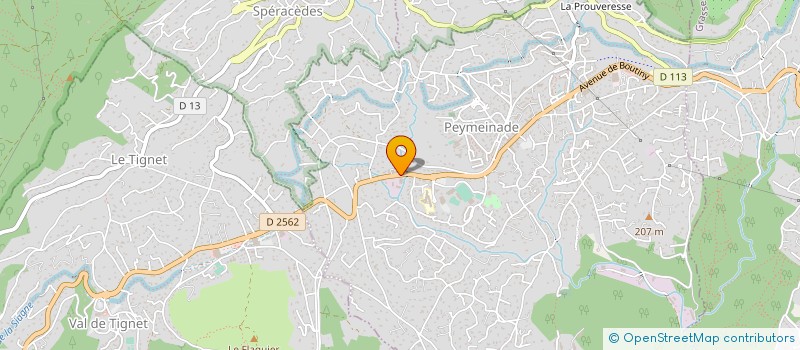 localisation de l'entreprise J.B.P  PEYMEINADE