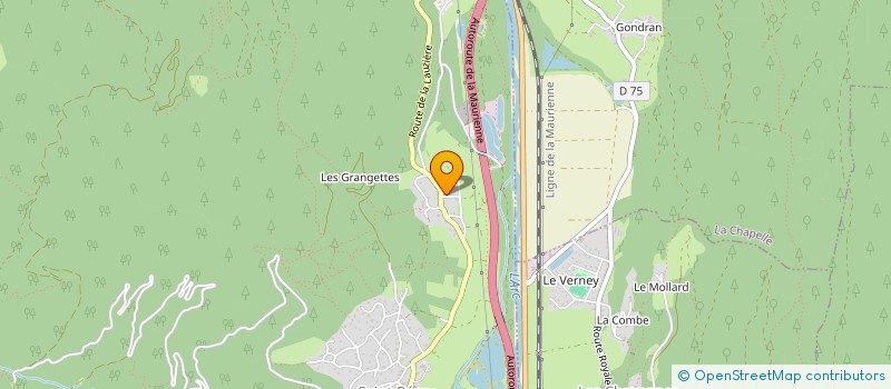 localisation de l'entreprise J.B.S.  SAINT-REMY-DE-MAURIENNE