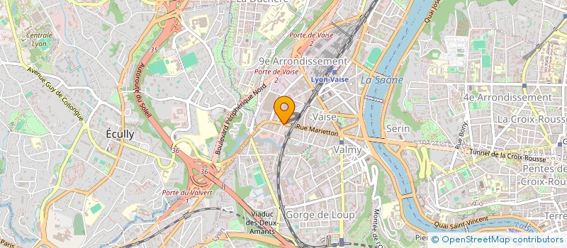 localisation de l'entreprise J.B.S.  LYON