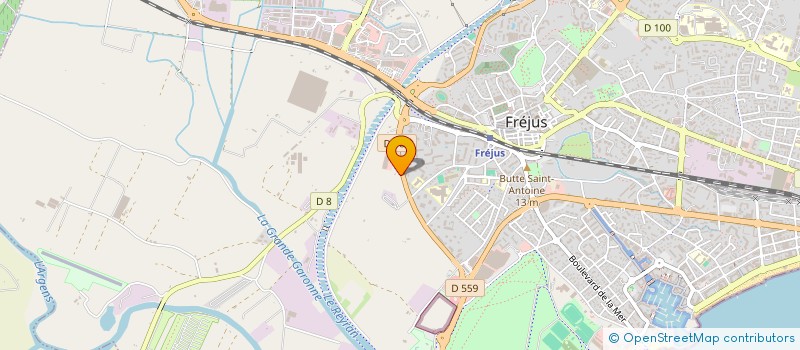 localisation de l'entreprise J B S H à FREJUS
