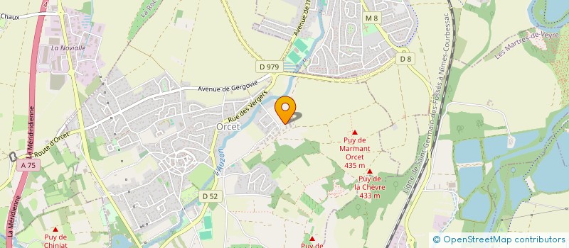 localisation de l'entreprise J&B SAGNE  ORCET