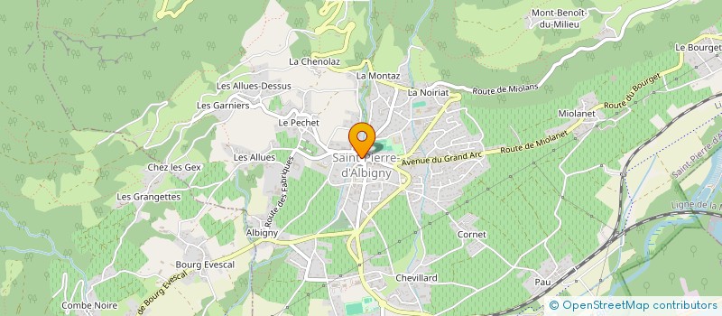 localisation de l'entreprise J.B. SAINT PIERRE  SAINT-PIERRE-D'ALBIGNY