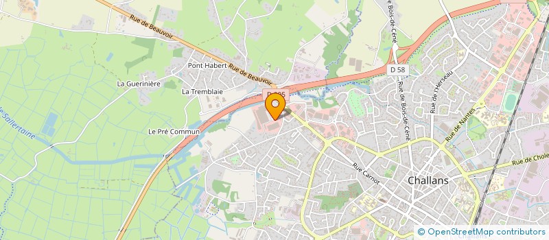 localisation de l'entreprise J.B SERVICES à CHALLANS