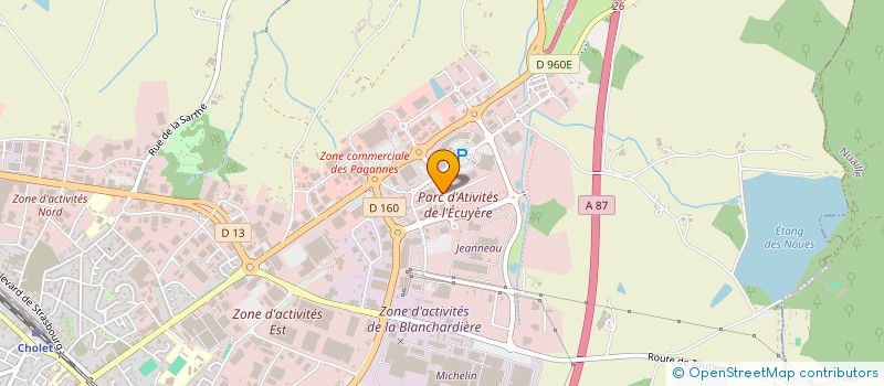 localisation de l'entreprise J B SPORTS à CHOLET