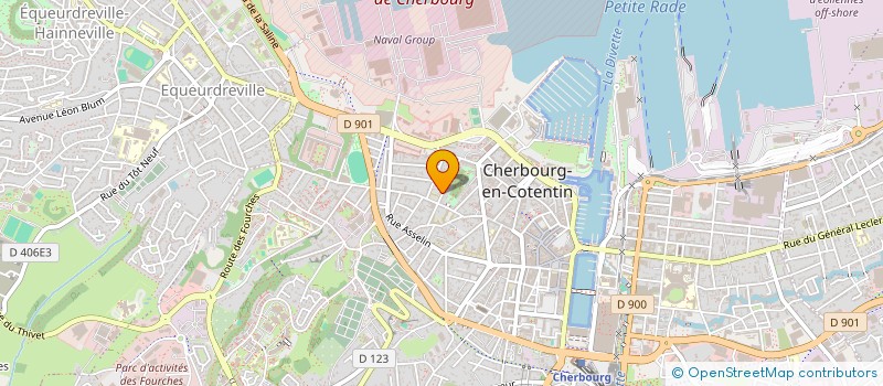 localisation de l'entreprise J.B.T à CHERBOURG-EN-COTENTIN
