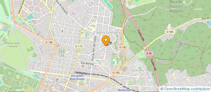 localisation de l'entreprise J.B.T.IMMOBILIER à VERSAILLES