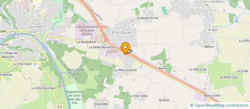 localisation de l'entreprise J.B. USINAGE à GUILLAC