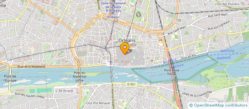 localisation de l'entreprise J B V DIFFUSION à ORLEANS