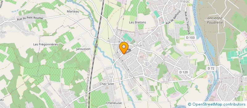 localisation de l'entreprise J.BAT à LINARS