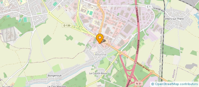 localisation de l'entreprise J-BEAUVAIS  ALLONNE