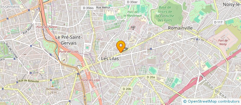 localisation de l'entreprise J. BENGIO à LES LILAS