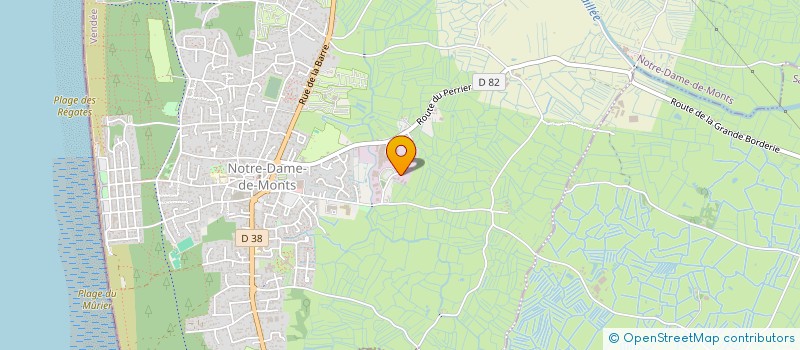 localisation de l'entreprise J.BILLON  NOTRE-DAME-DE-MONTS