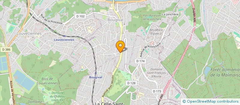 localisation de l'entreprise J.BORE  BOUGIVAL