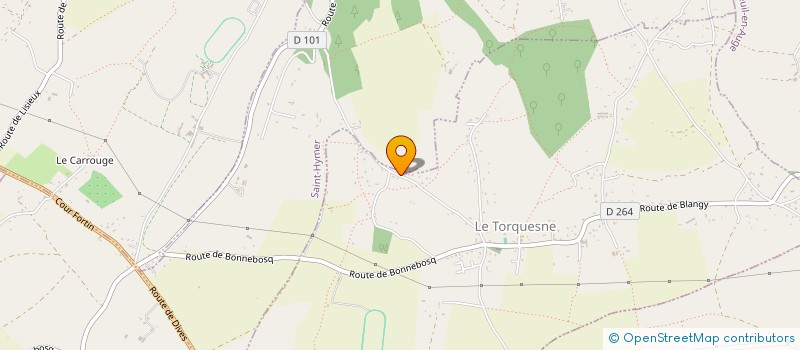 localisation de l'entreprise J. BOURGAULT CHARPENTE  LE TORQUESNE